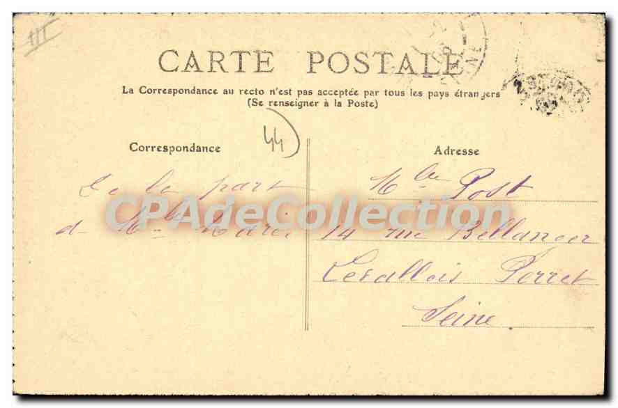 CPA Nantes Ancien Etude retrospective Les Bords de la Loire et la Fosse aux Salorges en 1793 fussila — Verso