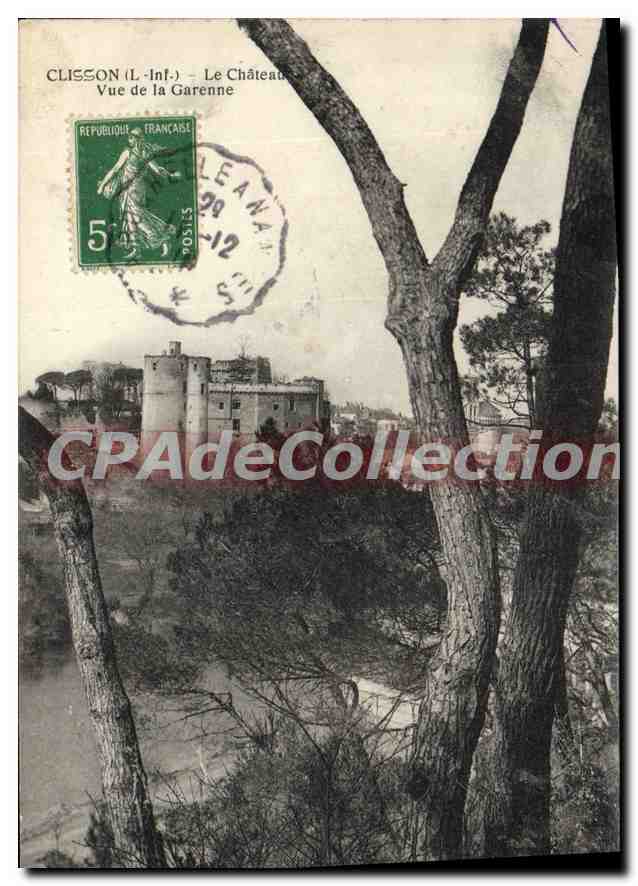 CPA Clisson L Inf Le Chateau Vue de la Garenne 
