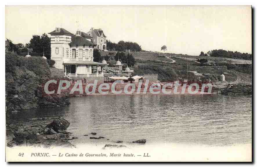 CPA Pornic Le Casino de Gourmalon Maree haute 