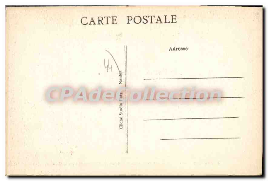 CPA Orvault Loire Inf l'Eglise Construction du Clocher 25 avril 1934 — Back