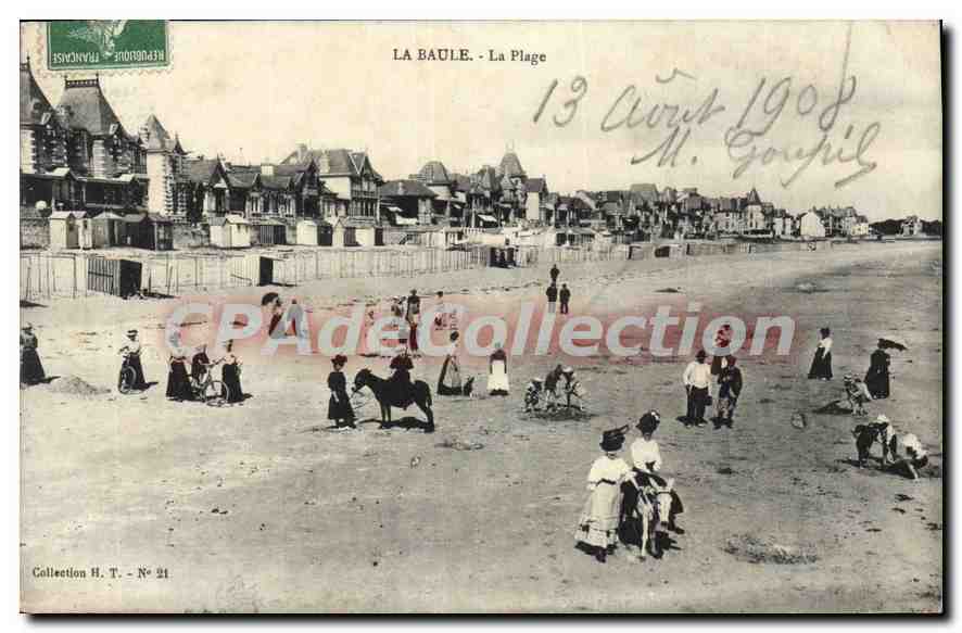 CPA La Baule La Plage 