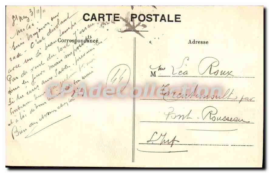 CPA Saint Nazaire Dans les Rochers de Ville es Martin à Maree haute  — Verso