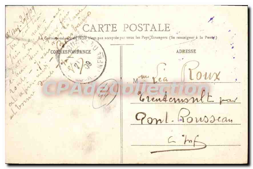 CPA St Nazaire Vue generale prise de la Nouvelle Entree du Port  — Verso