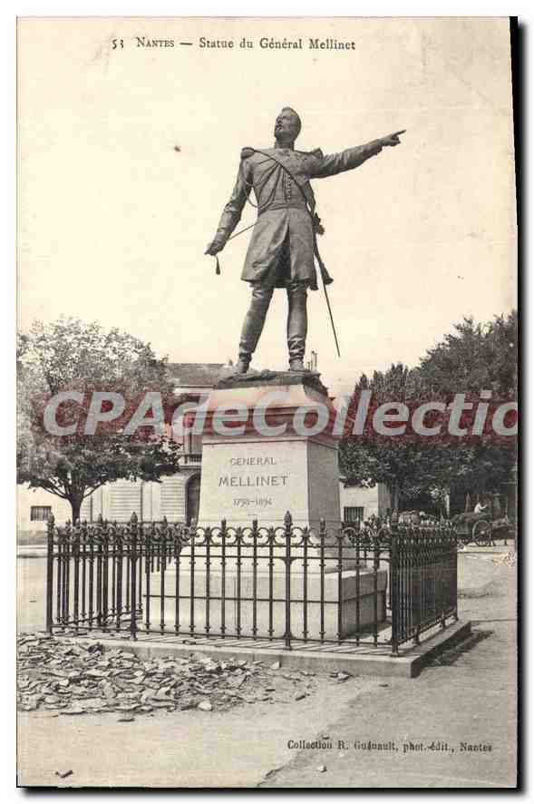 CPA Nantes Statue du General Mellinet 