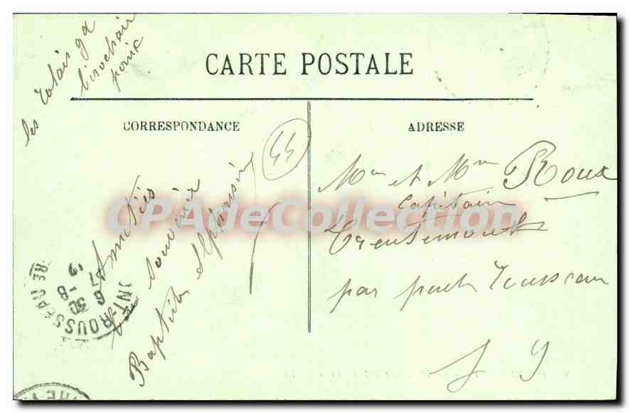 CPA Pornic Vue generale du Port et le Chateau  — Rückseite