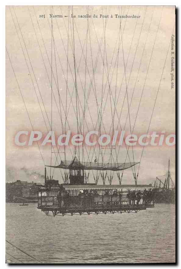 CPA Nantes La nacelle du Pont à Transbordeur 