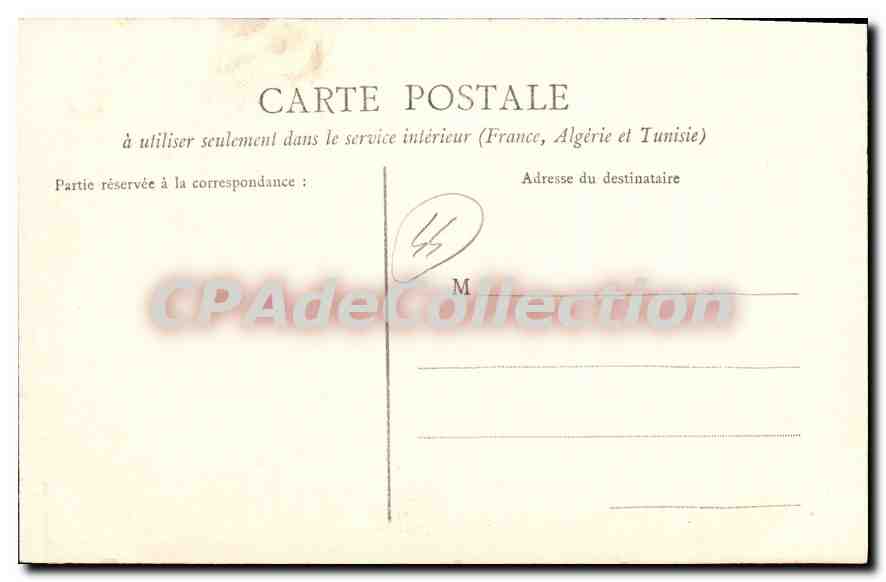 CPA Nantes Vue prise du bas de la Rue du Calvaire  — Verso