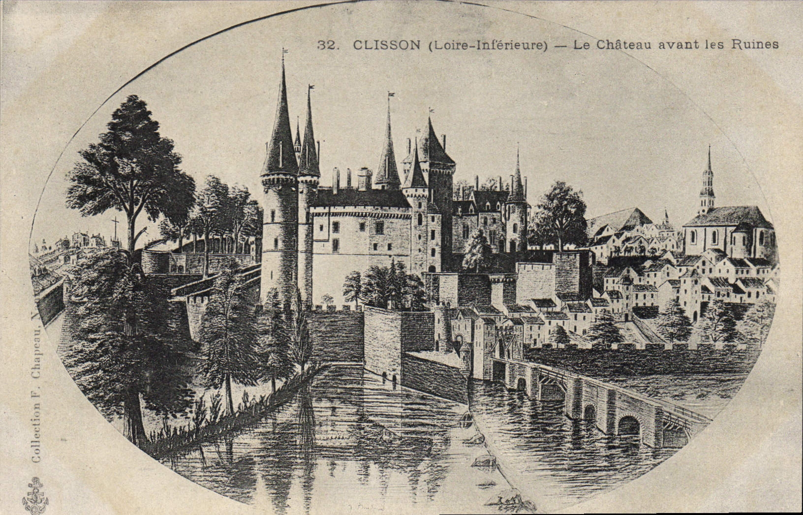 CPA Clisson Loire Inf Le Chateau avant les Ruines 