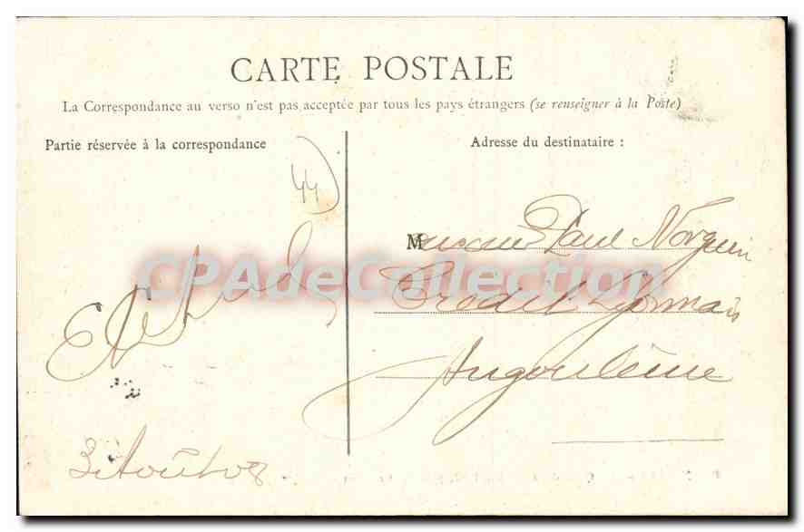 CPA Nantes Le quai du Port Maillard pris du Chateau  — Verso