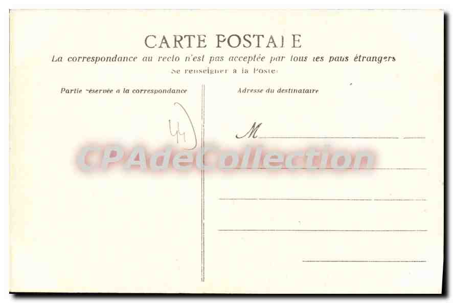 CPA La Baule Loire Inf Panorama de la plage âne — Rückseite
