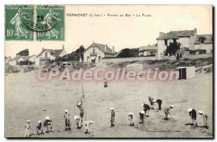 CPA Pornichet L Inf Pointe du Bey La Plage 