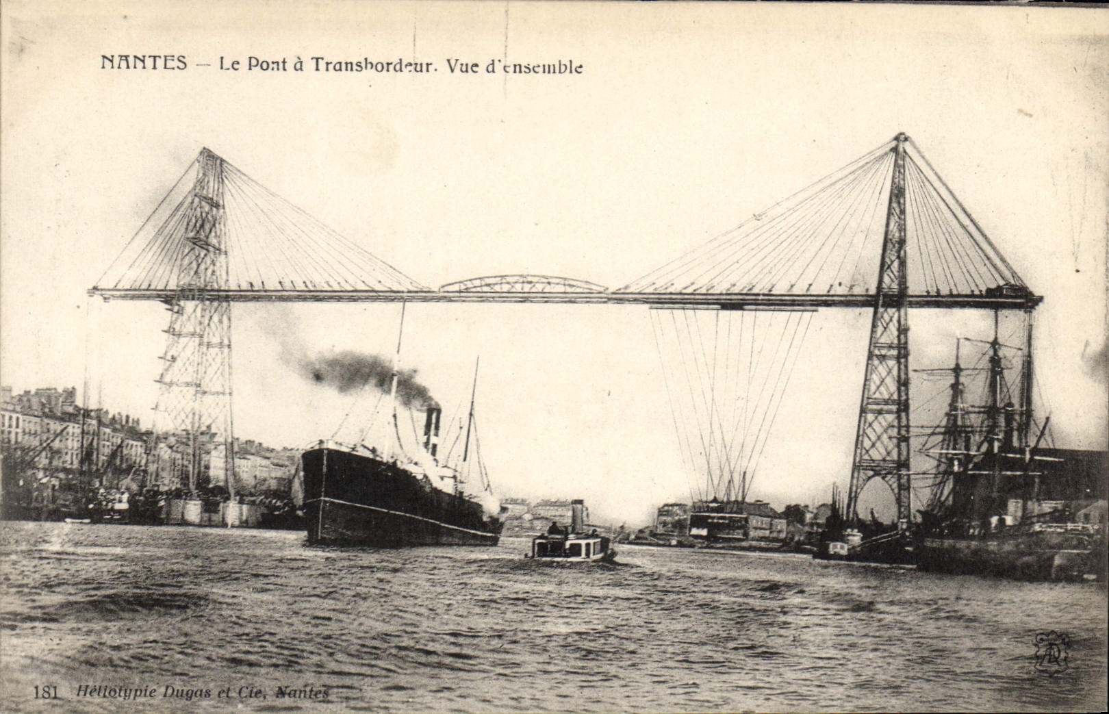 CPA Nantes Le Pont à Transbordeur Vue d'ensemble 