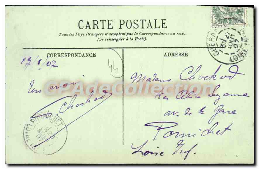 CPA Guerande La Place St Michel  — Rückseite