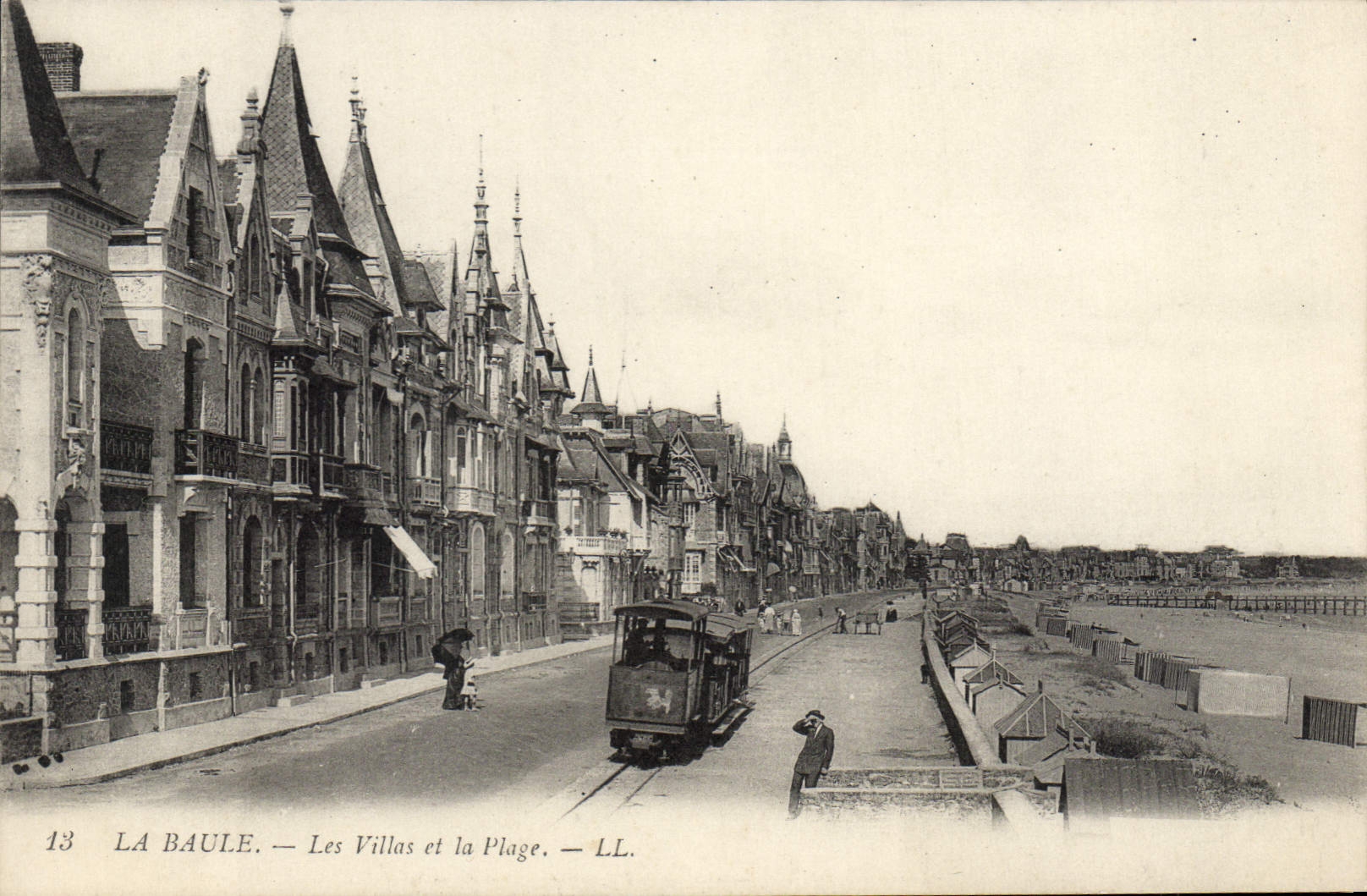 CPA La Baule Les Villas et la Plage 