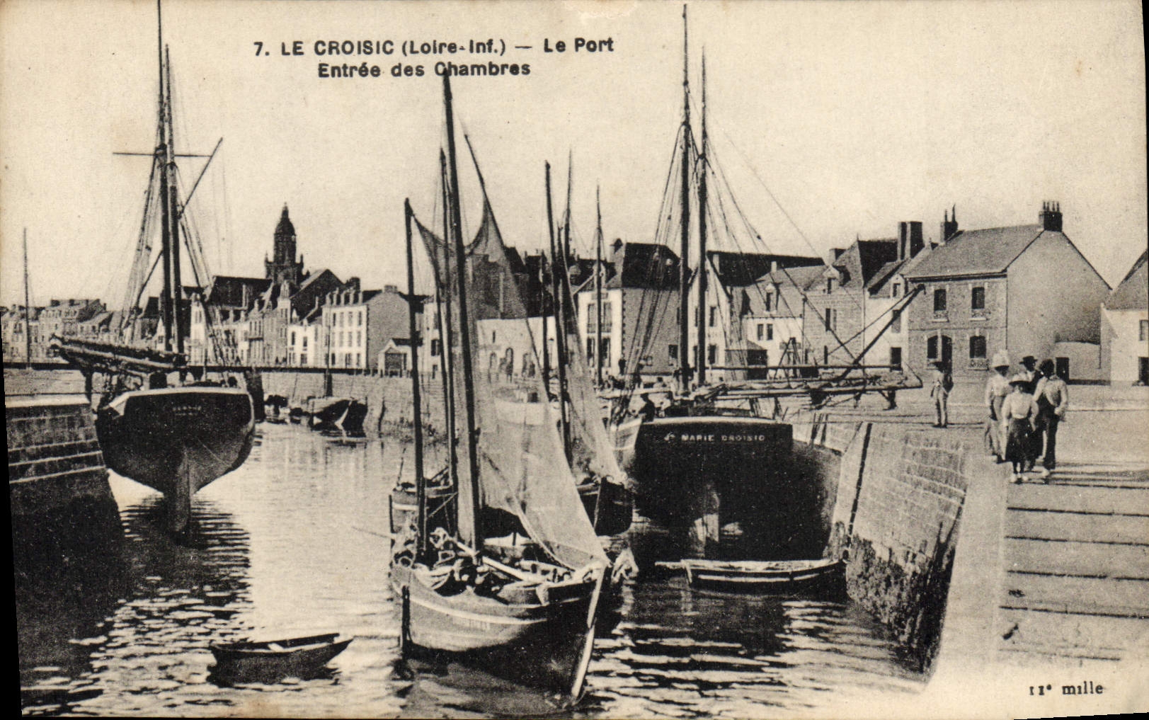 Le Croisic (Loire-Inf.) — Le Port — Entrée des Chambres — 11e mille
