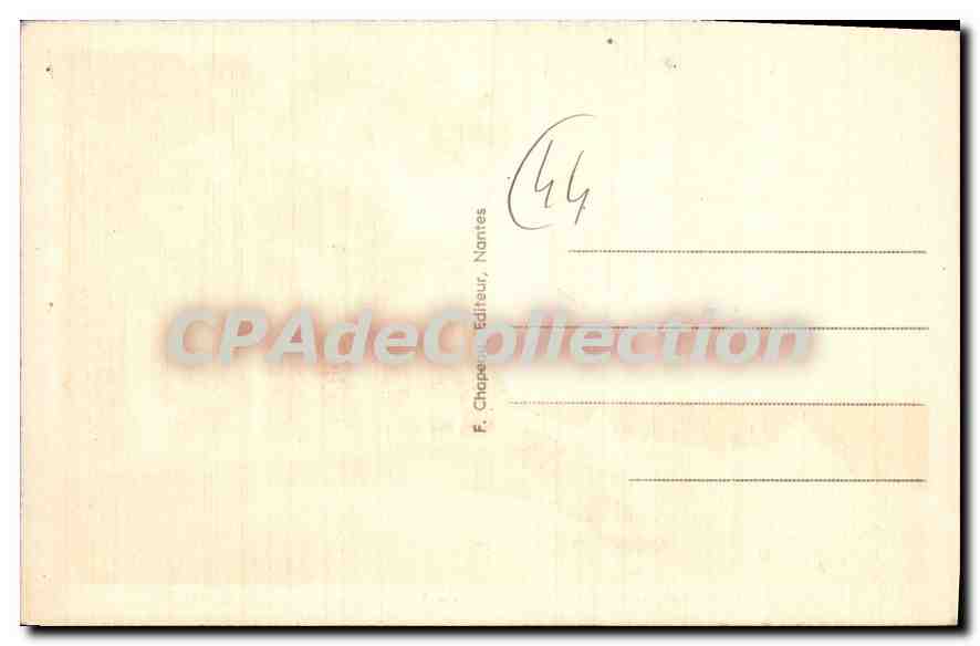 CPA Saint Brevin les Pins Loire Inf Les Pins au bord de la Plage  — Back