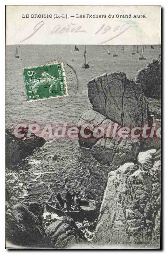 CPA Le Croisic L I Les Roochers du Grand Autel 