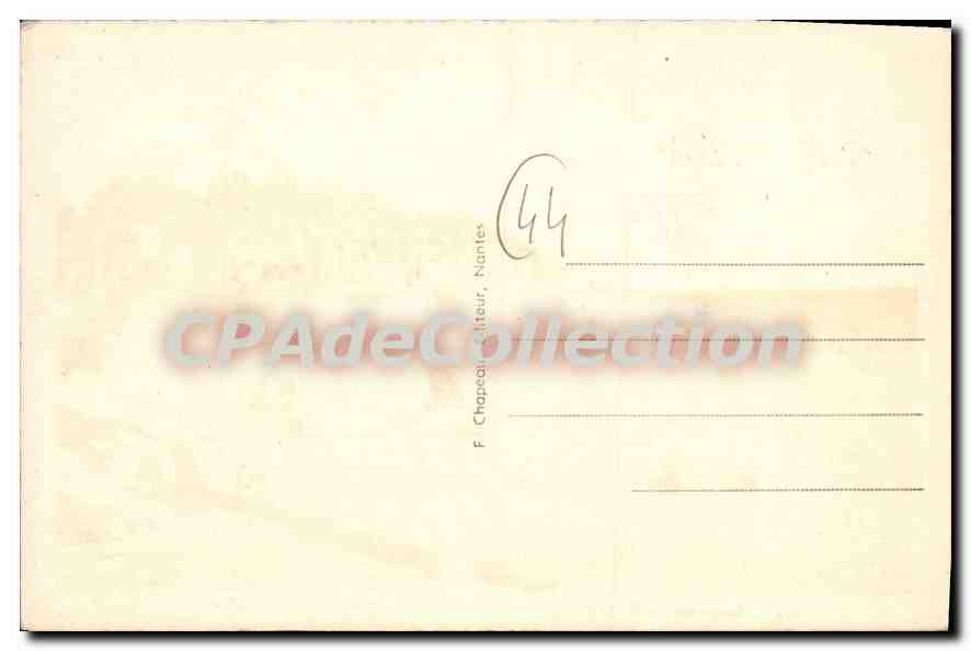 CPA Saint Brevin les Pins Loire Inf Sur la Plage devant les Pins  — Back