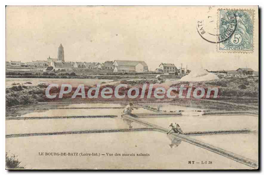 Le Bourg-de-Batz (Loire-Int.) — Vue des marais salants — HT - L.1 38