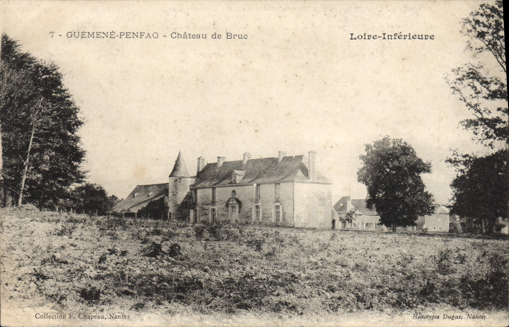 CPA Guemene Penfao Chateau de Bruc
