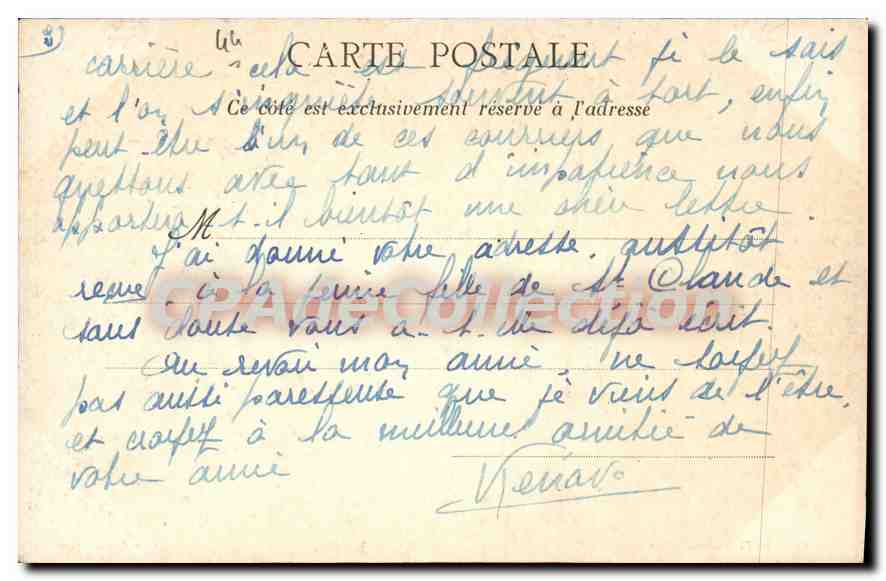 CPA Guemene Penfao Chateau de Bruc — Rückseite
