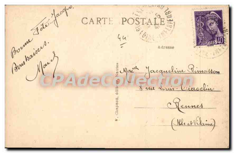 CPA Guemene Penfao Loire Inf Bords du Don pres la Passerelle au bas du Bourg  — Rückseite