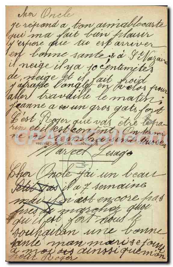 CPA Mean Saint Nazaire Loire Inf Interieur de l'Eglise  — Verso