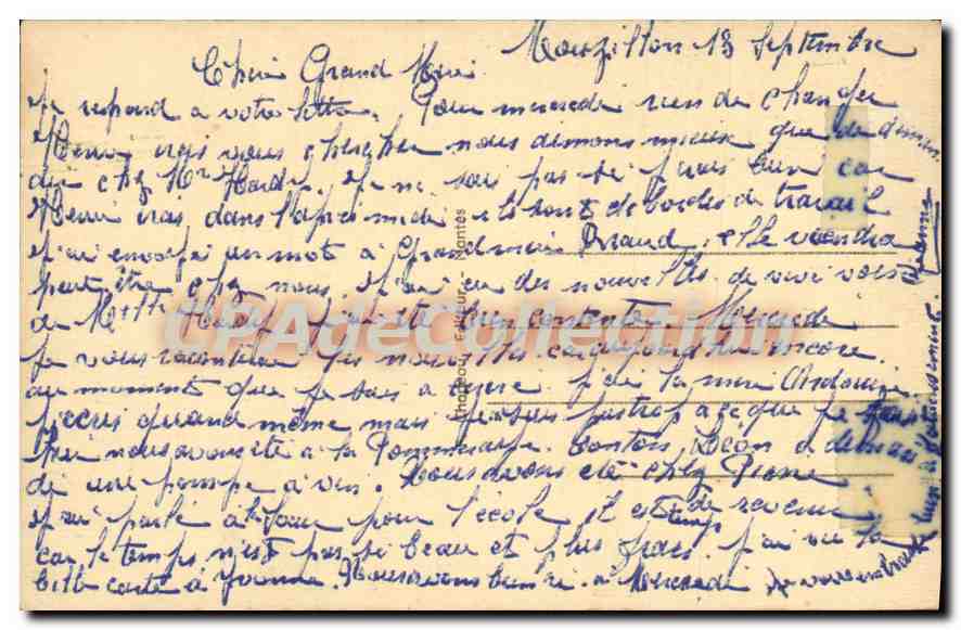 CPA Mouzillon Laure Inf Vue prise à l'Ouest  — Rückseite