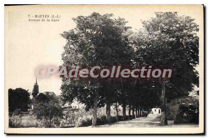 CPA Mauves L I Avenue de la Gare 