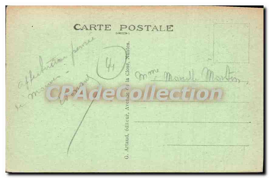 CPA Mauves L I Avenue de la Gare  — Back