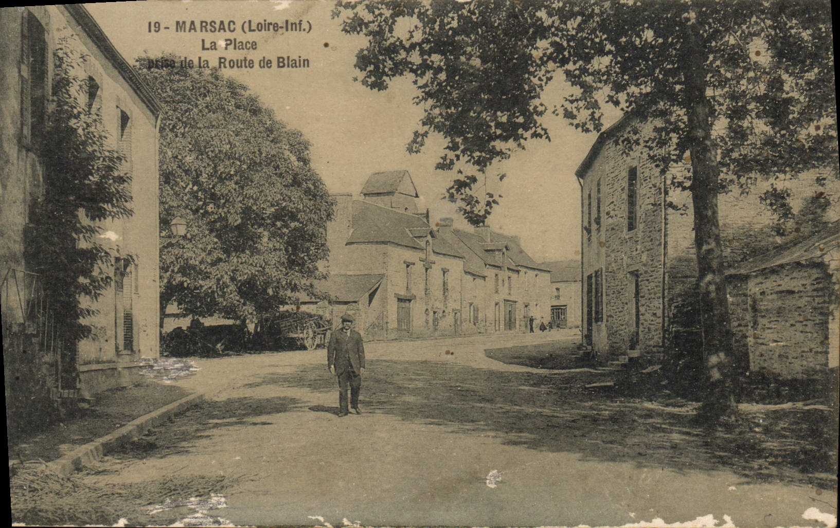 CPA Marsac Loire Inf La Place prise de la Route de Blain 