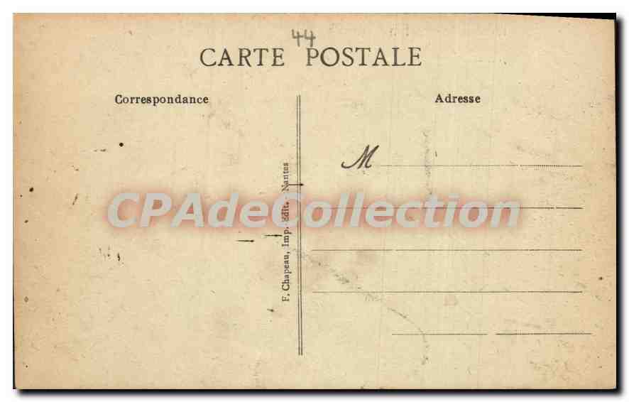 CPA Marsac Loire Inf La Place prise de la Route de Blain  — Rückseite