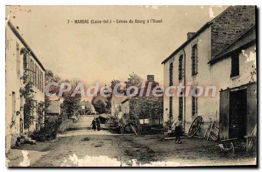 CPA Marsac Loire Inf Entree du Bourg à l'Ouest 