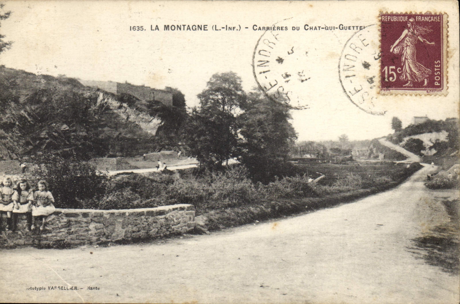 CPA La Montagne L I nf Carrieres du Chat qui Guette 