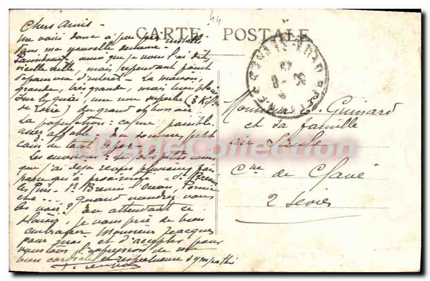 CPA Paimboeuf L I Embarquement sur le St Brevin pour St Nazaire  — Back
