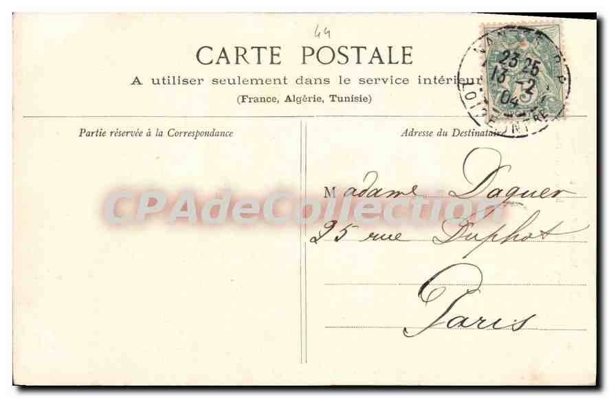 CPA coiffe Marchecoul Challans St-Gilles la rieuse Noelle de Nivelle — Back
