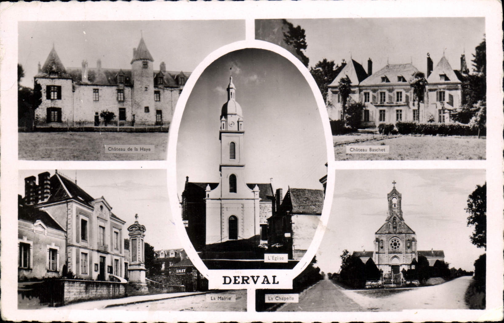 CPA Derval château de la Haye mairie château Baschet la chapelle