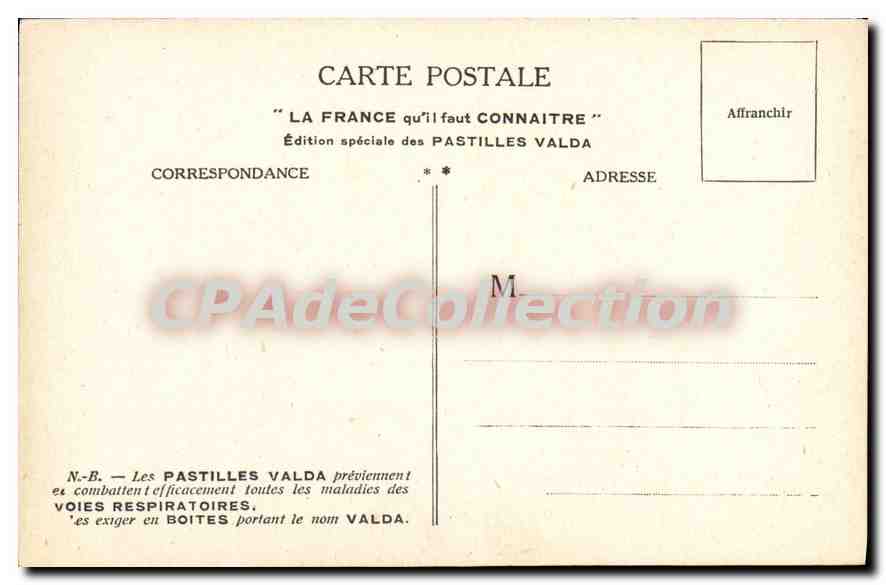 CPA Les Pastilles Valda La Fosse Nantes Francois II  — Verso
