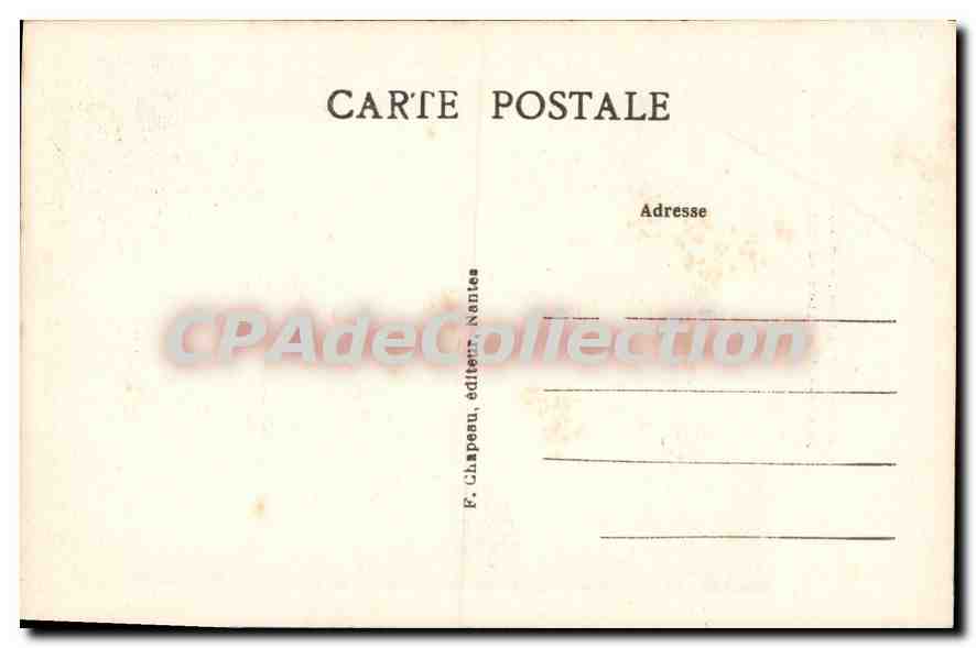 CPA En Bretagne vers 1840 Metayer d'Escoublac Loire Inf  — Rückseite