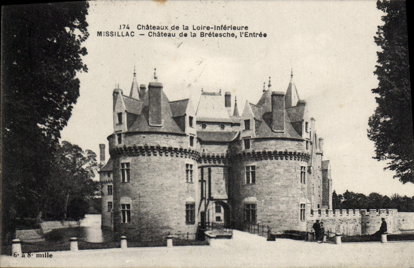 CPA Chateaux de la Loire Inferieure Missillac Chateau de la Bretesche l'Entree 