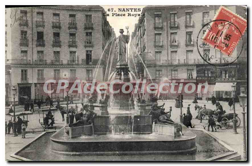 CPA Nantes La Place Royale 
