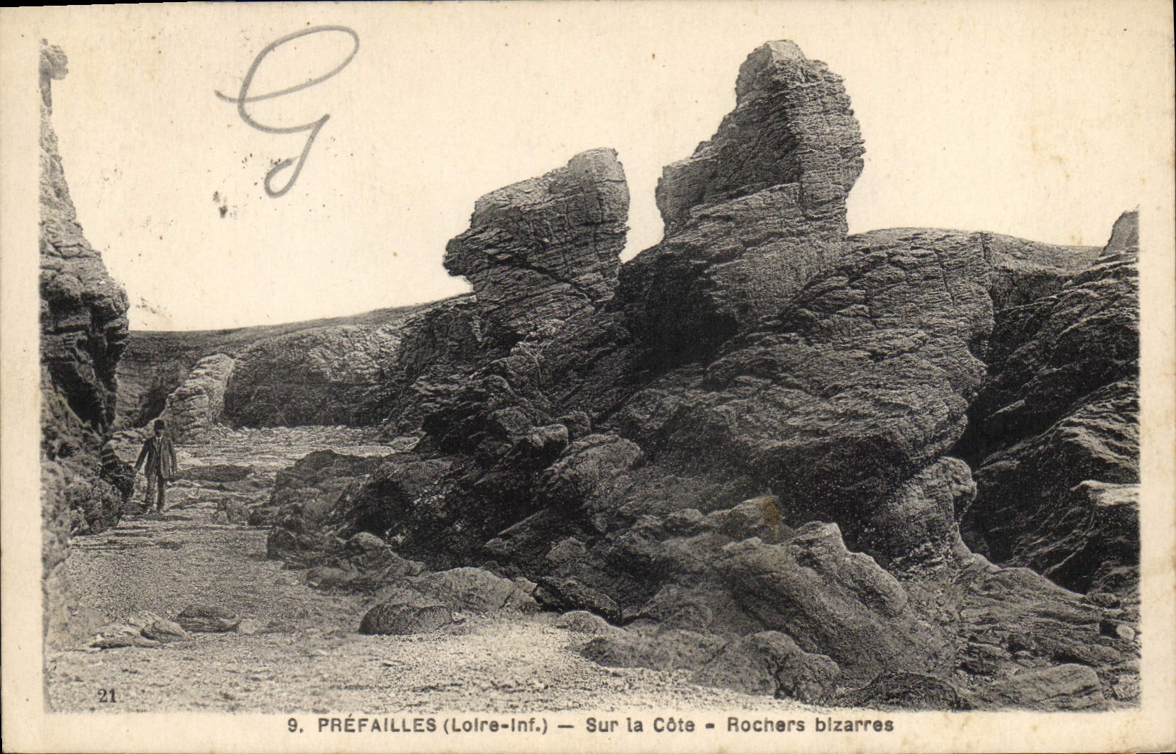 CPA Prefailles Loire Inf Sur la Cote Rochers bizarres 