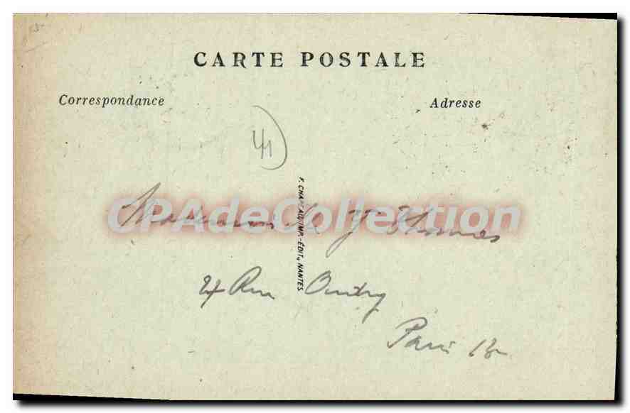 CPA Nantes Le Pont Transbordeur  — Verso