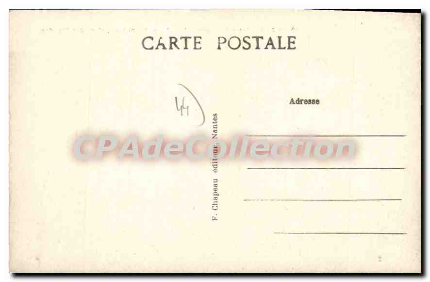 CPA La Baule les Pins Loire Inf La Chaumiere place des Dryades  — Verso