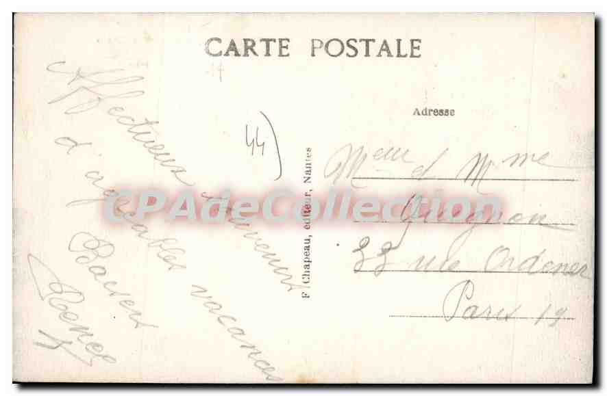 CPA Pornichet Loire Inf le casino  — Rückseite