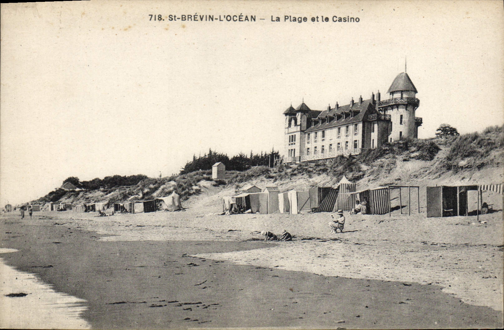 CPA St Brevin l'Ocean la plage et le casino 