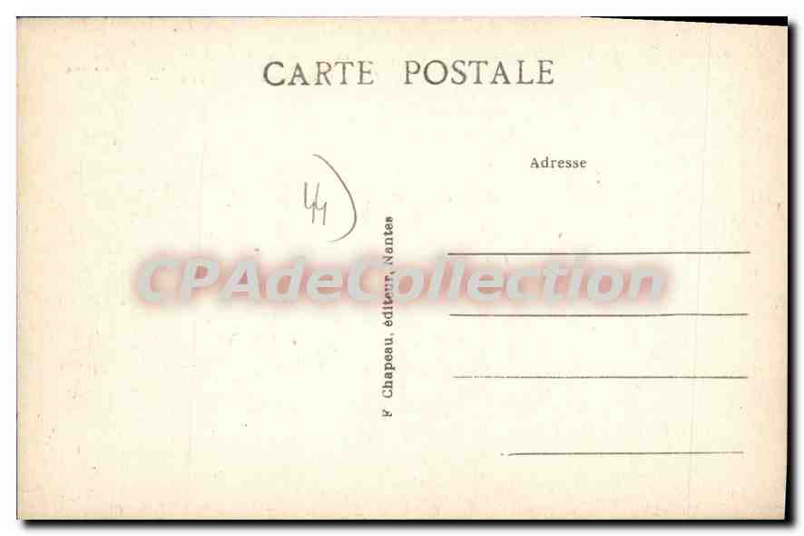 CPA Pornic Loir Inf le chateau au pied a gauche la Croix des huguenots elevee par les Calvinistes et — Rückseite