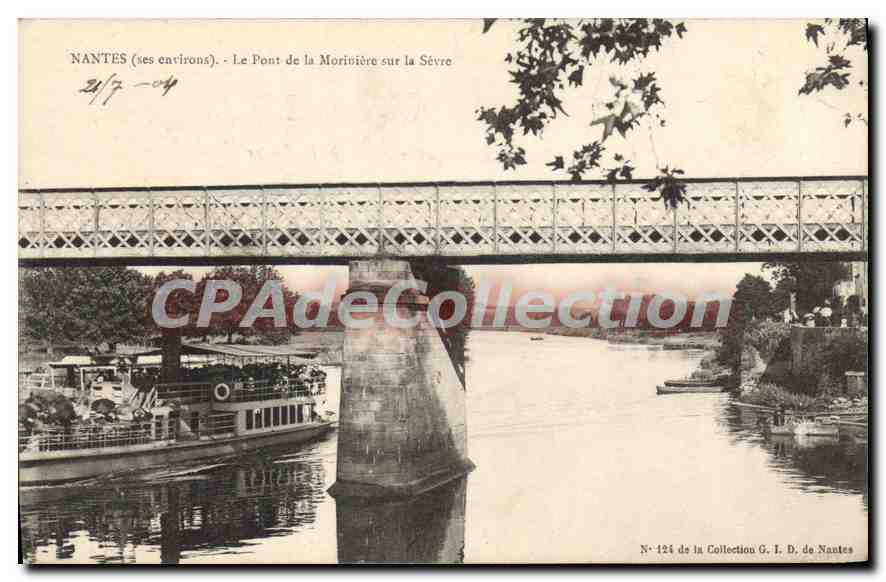 CPA Nantes ses environs le Pont de la Moriniere sur la Sevre 
