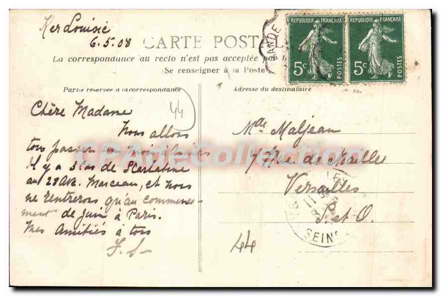 CPA La Baule Loire Inf le casino  — Rückseite