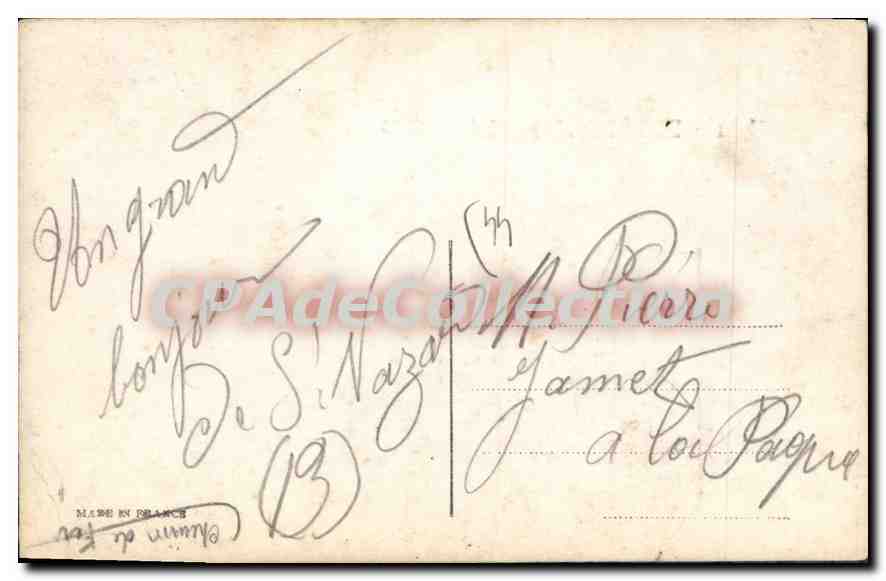 CPA Un Baiser de Saint Nazaire  — Verso